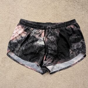 Old Navy Athletic Shorts Black and Pink Tie-Dye